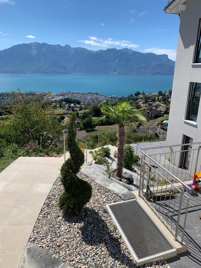 Appartement Moderne Avec Vue Panoramique A Jongny Proche De Montreux Exterior photo
