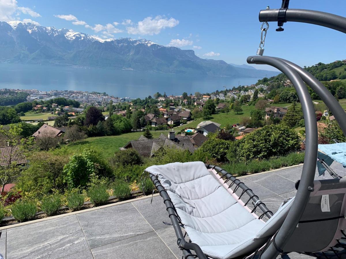 Appartement Moderne Avec Vue Panoramique A Jongny Proche De Montreux Exterior photo