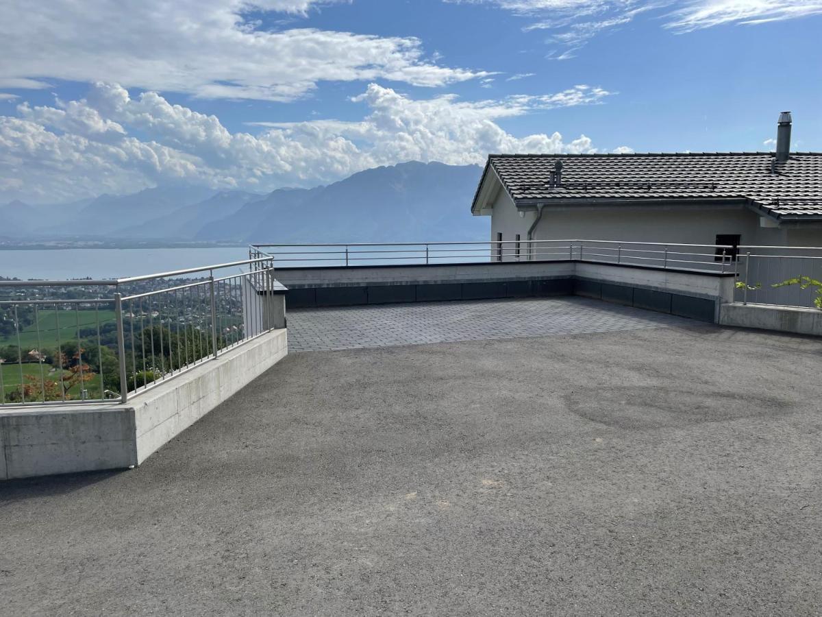 Appartement Moderne Avec Vue Panoramique A Jongny Proche De Montreux Exterior photo