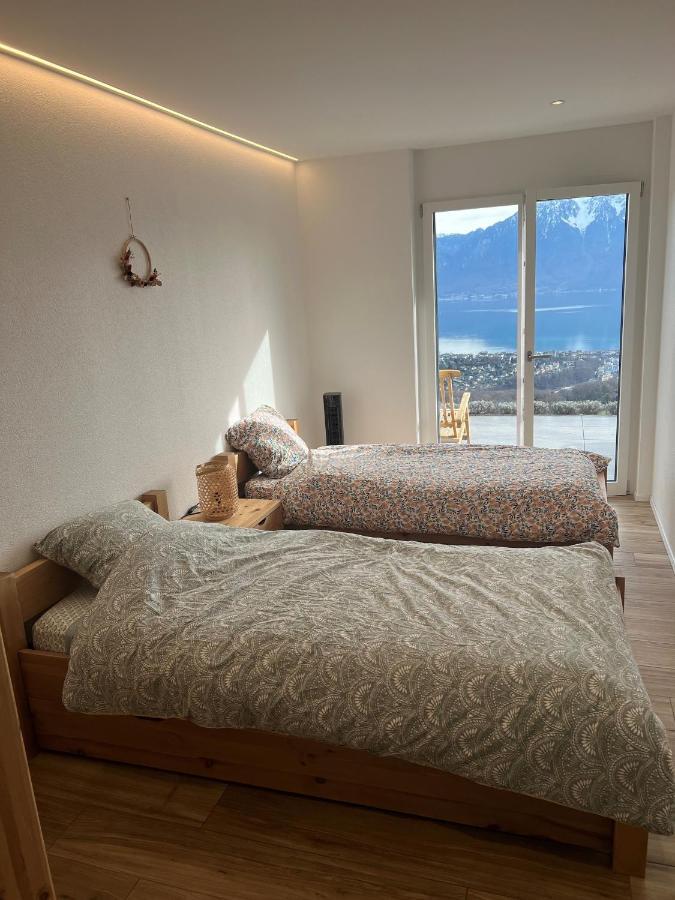 Appartement Moderne Avec Vue Panoramique A Jongny Proche De Montreux Exterior photo